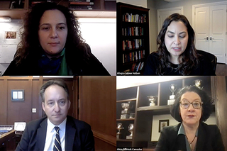 Zoom screen during "Exploring Yale College - A Closer Look with Pericles Lewis" meeting