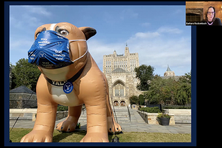 Zoom meeting during "Yale University Library: Innovation at the Heart of the University" Speaker Series presentation