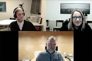 Zoom meeting during "Yale School of Architecture" Speaker Series
